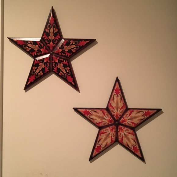 Antique Wooden Stars Wall Decor - Picture 3 of 3